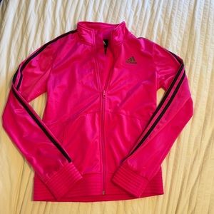 Super Rad Hot Pink Adidas Track Jacket!